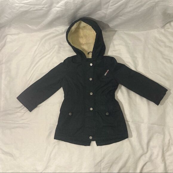 Limited Too Girl’s Fleece Lined Hooded Coat Size 4 - Picture 1 of 8